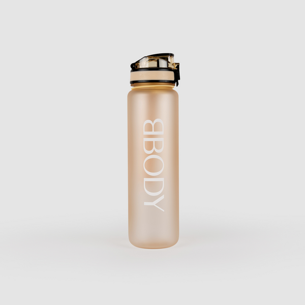 Motivatie drinkfles 1L beige