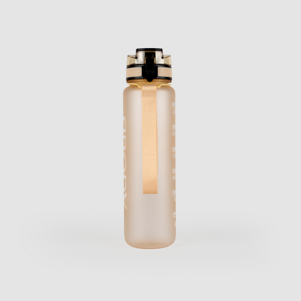 Motivatie drinkfles 1L beige